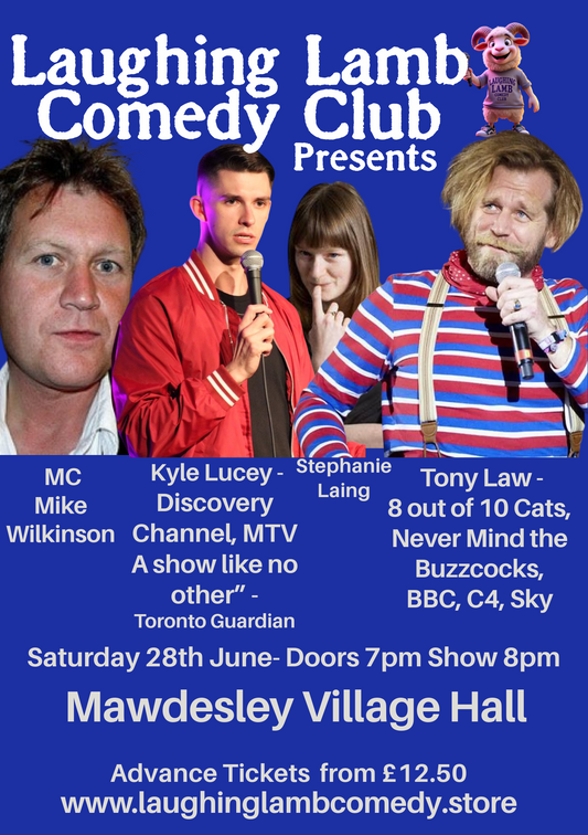 Laughing Lamb Comedy Club @ Mawdesley Village Hall 28th June